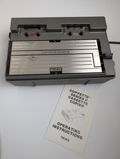 Duplicatore cassette Telex Copyette serie II funziona con coperchio manuale e 8 nastri TDK