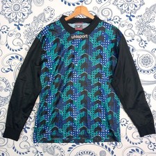 UHLSPORT VINTAGE FOOTBALL JERSEY PORTIERE N 1 PATTERN TG 48 MAGLIA CALCIO GOMITI