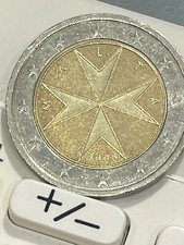 MONETA 2 EURO MALTA 2008 RARA