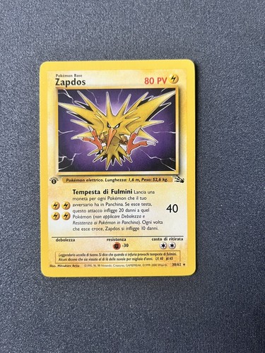 Zapdos pokemon 1 - -, 30/62-