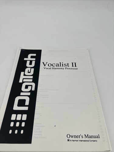 Digitech vocalist manuale - ii,