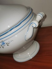 Antica Grande Zuppiera Anni 30 40 Porcellana 