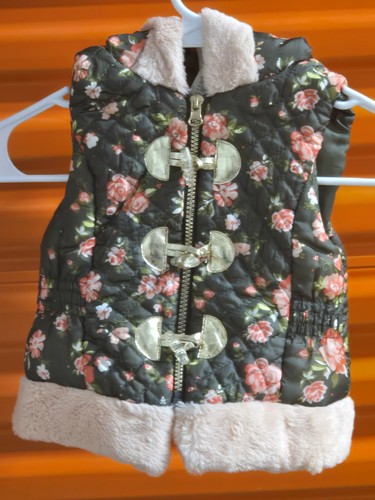 Gilet imbottito floreale