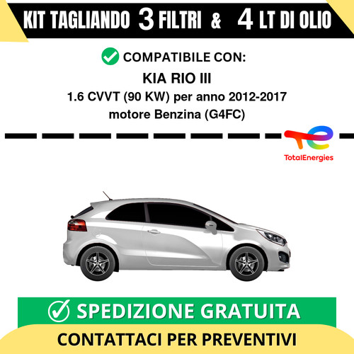 Tagliando per kia rio - per, iii