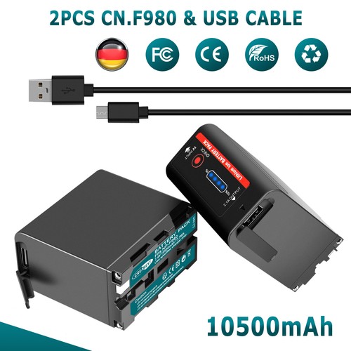 F980 batteria per sony - 2x,