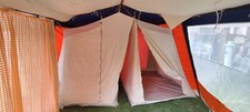 tenda campeggio 4 posti, zona fornello, 2 camere, veranda, anticamera, anni 90
