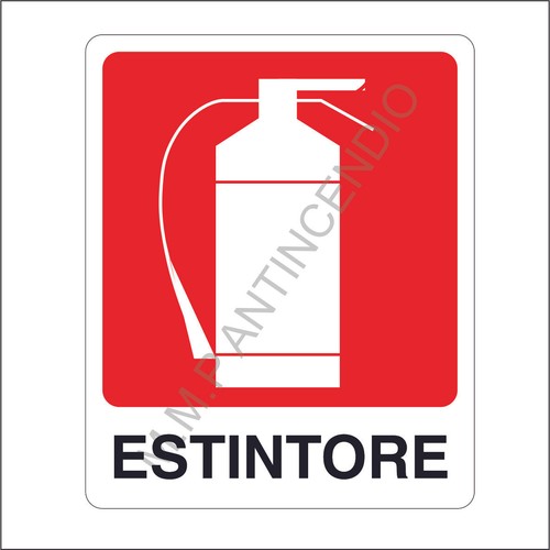 Cartello segnaletico estintore - cartello,