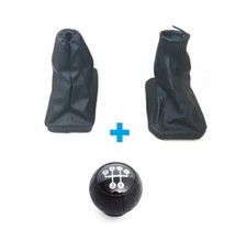 Pomello + Cuffia Leva Cambio + Cuffia Freno a Mano + Cornice Per Opel Corsa C