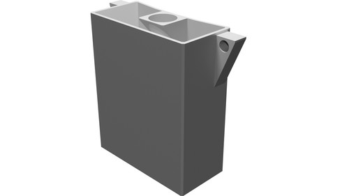 Contenitore tubo sfiato - contenitore,