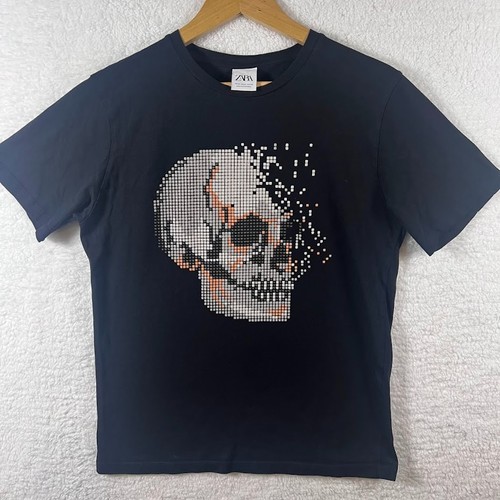 Shirt zara teschio grafica - teschio,