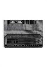 Bedienungsanleitung-Operating Istruzioni per Grundig Rt 100 A