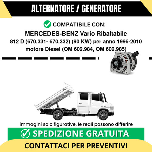 Alternatore mercedes benz - alternatore, mercedes-benz