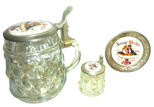 Bicchiere birra con coperchio
