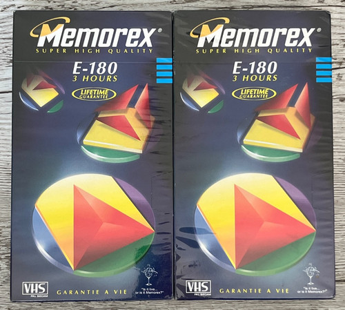 Videocassette vhs vuote - x,