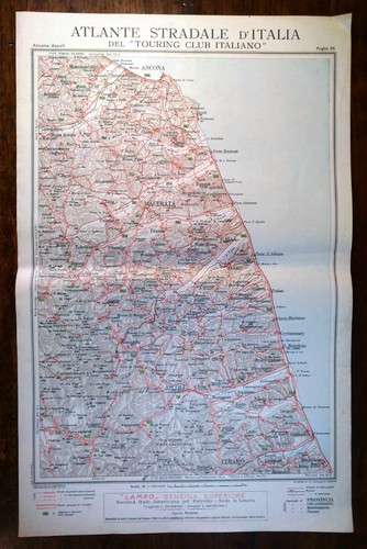 Carta geografica antica - , marche