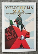 R.S.I. - X FLOTTIGLIA MAS - Formato Cartolina - Piccola Caprera