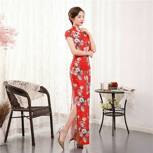 Abito donna lungo cheongsam - abito,