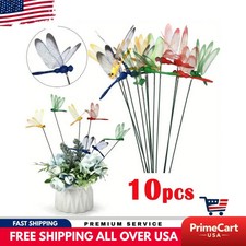 10 Pcs 3D Dragonfly Garden