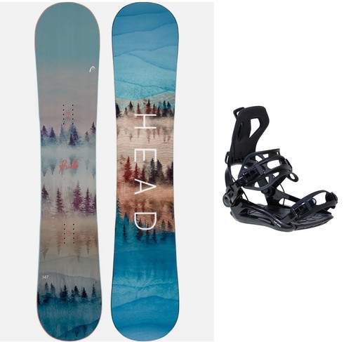 Set snowboard donna head - snowboard,