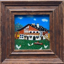 Naive Pittura Su Vetro