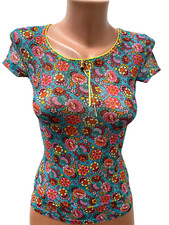 ROBERTO CAVALLI taglia IT 40 - XS - S blusa maglia top multicolore floreale