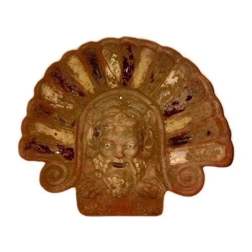 Terracotta antefissa con - terracotta.,