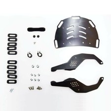 Portapacchi posteriore ISOTTA nero alluminio per Moto Guzzi 750 V7 III ROUGH 201