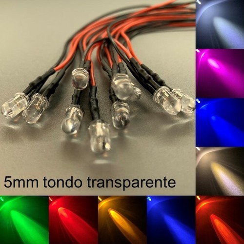 5mm led cablato - cablato, molto