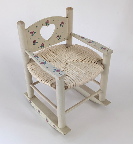 Sedia dondolo vintage - a,