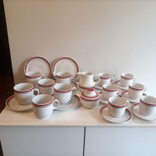 PORCELLANA BAVARIA SERVIZIO VINTAGE 6+6 TAZZE THE CAFFÈ 14 PZ 