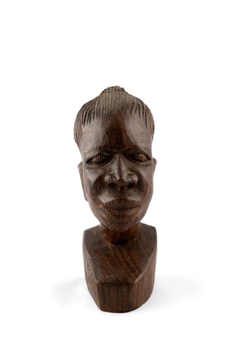 Busto scultura legno - scultura,