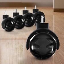 Set di 5 ruote universali per sedia da ufficio, dimensioni perno 11 x 22 (b6a)
