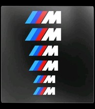 6 adesivi bianchi pinza freno