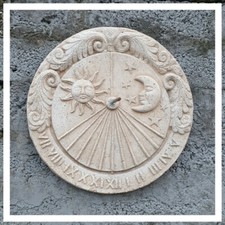 MERIDIANA  DA MURO A PARETE BASSORILIEVO ESTERNO GIARDINO IN  PIETRA CEMENTO  