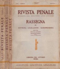 Rivista penale, anno I