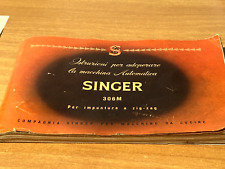 Manuale di istruzioni cartaceo Singer 306M