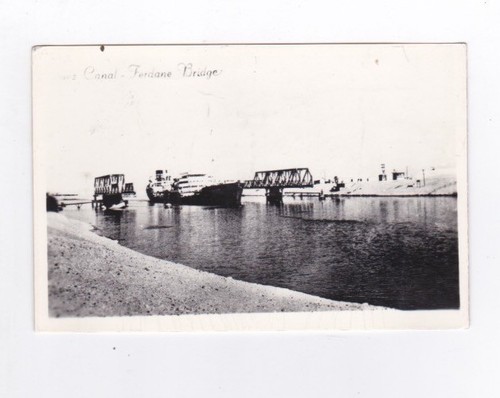 Postcard ferdane bridge suez - postcard,