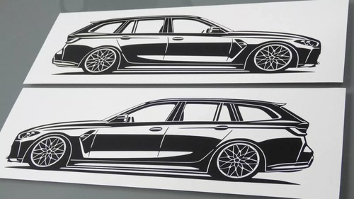Adesivo bmw g81 touring - g81,