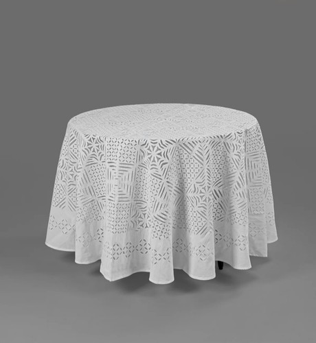 Copritavolo rotondo art - art, bianco