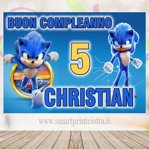 Striscione banner sonic - striscione,