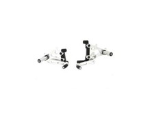 Pedane Regolabili Nero-silver