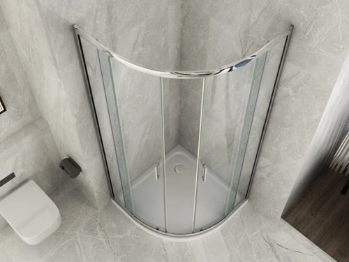 Box doccia semicircolare vetro - box,