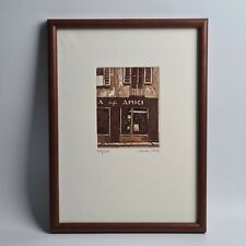 Antonio SALIOLA (1939) OPERA INCISIONE ACQUAFORTE ACQUATINTA CON CORNICE 1983