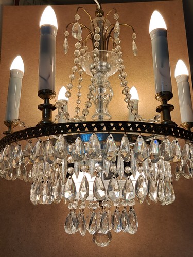 Lampadario vintage gocce - lampadario,
