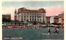 2640) PESCARA VEDUTA DAL MARE PATTINO ANIMATA. VIAGGIATA