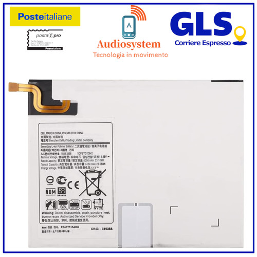 Batteria 6150mah per samsung - batteria,