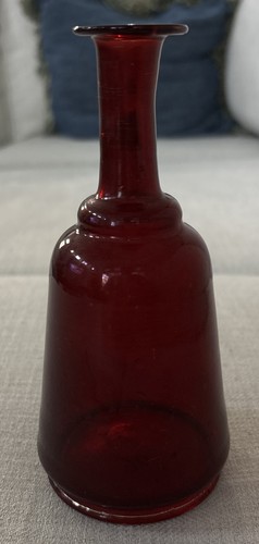 Bottiglia decanter vetro rosso