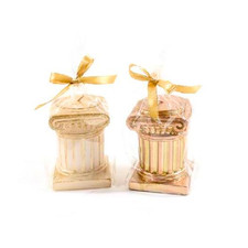 CANDELA COLONNA ROMANA DORATA