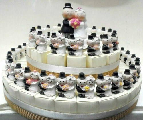 Torta bomboniere sposini - torta, clip