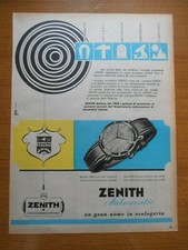 1954 ZENITH MODELLO 12000 IN ORO ACCIAIO OROLOGIO VINTAGE PUB AD ANNI 50